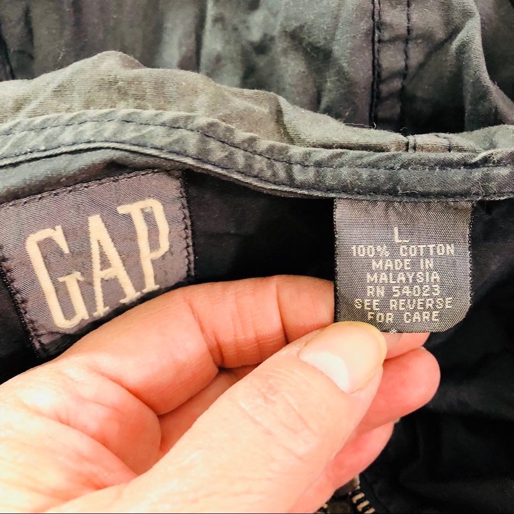 Gap Hooded Jacket with Patches Men’s Size L - Picture 4 of 8